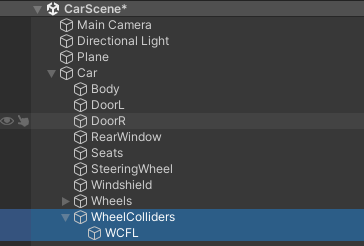 Creating wheel colliders