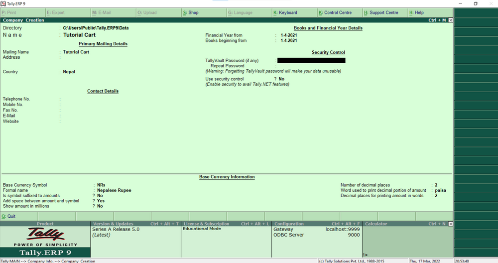 How To Use Tally Erp 9 Tutorial How To Use Tally Erp 9 Tutorial